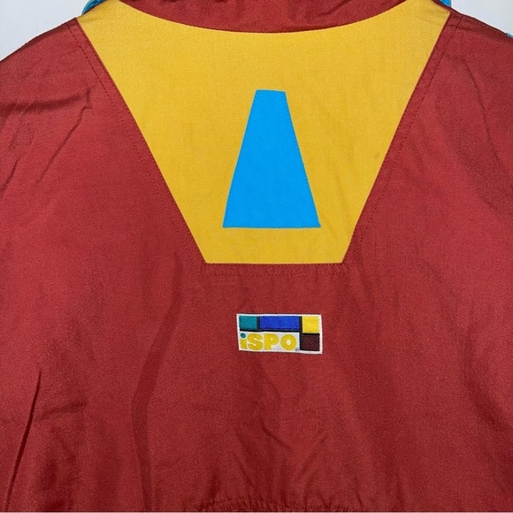 Ispo Vintage Lightweight Jacket Multicolour Red‎ Yellow  Blue Size Medium/Large - Picture 7 of 11